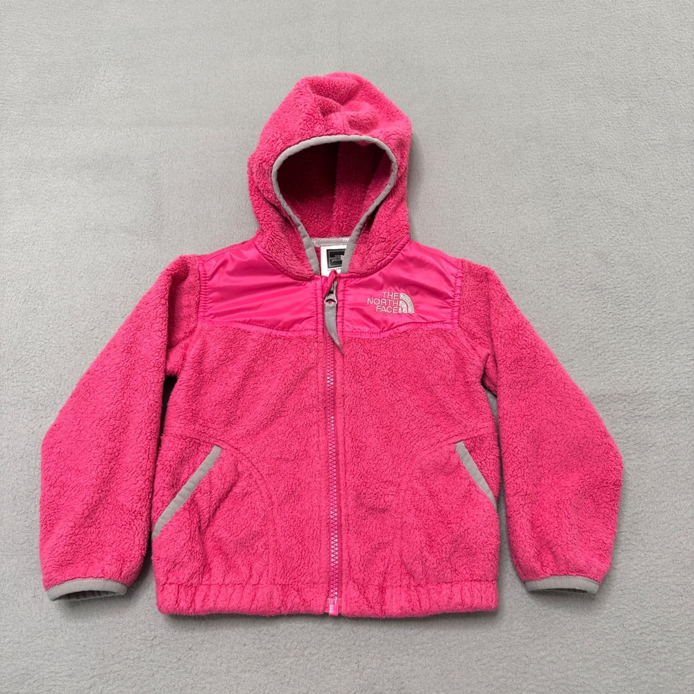 The North Face Fleece Jacket Toddler 2T Pink Hooded Full Zip